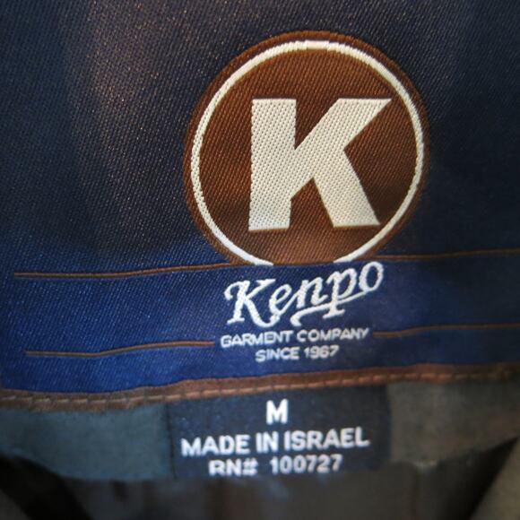 VINTAGE *NWT* KENPO Suede Jacket Size M Men Lined Zipper Hunter Green 90s Y2K - Picture 13 of 16